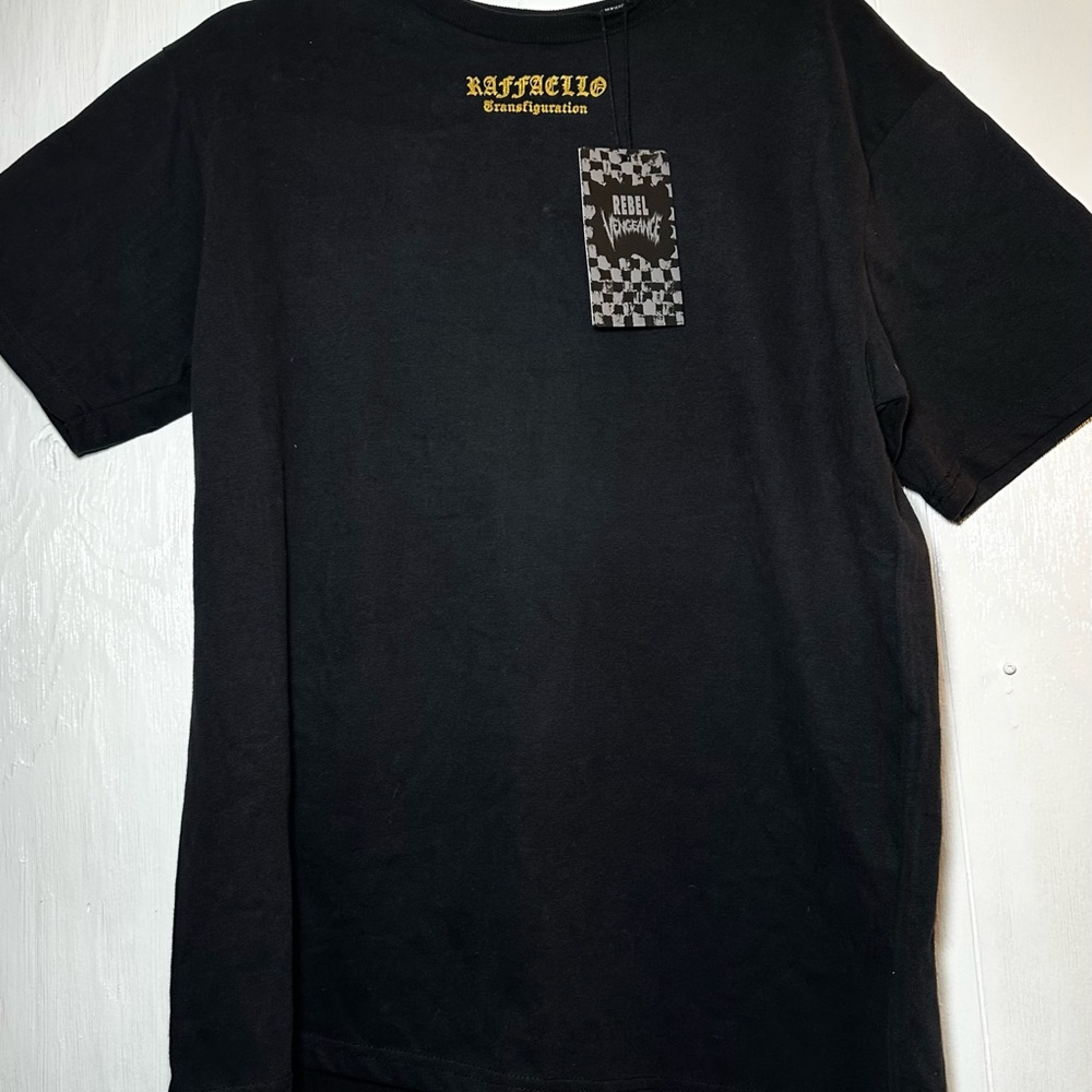 Rafaello Transfiguration black and gold cotton tee